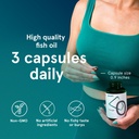 Puori Omega 3 Fish Oil Supplement - Ultra Pure & Burpless Wild Caught Fish Oil with 2000mg Omega 3 Fatty Acids,1250mg EPA & 500mg DHA Supports Heart, Brain & Eye Health - IFOS Certified - 240 Softgels 6