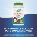 Nature’s Way Devil's Claw Root, Traditional Joint Support*, 960 mg per 2-Capsule Serving, Gluten-Free, Non-GMO Project Verified, 100 Vegan Capsules (Packaging May Vary) 5
