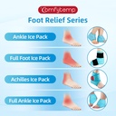 Comfytemp Ankle Ice Pack Wrap for Swelling, Plantar Fasciitis, Foot Pain Relief, FSA Eligible, Gel Packs for Injuries Reusable, Hot Cold Compression for Achilles Tendonitis, Sprain Ankles, Gift, 2 Pcs 6
