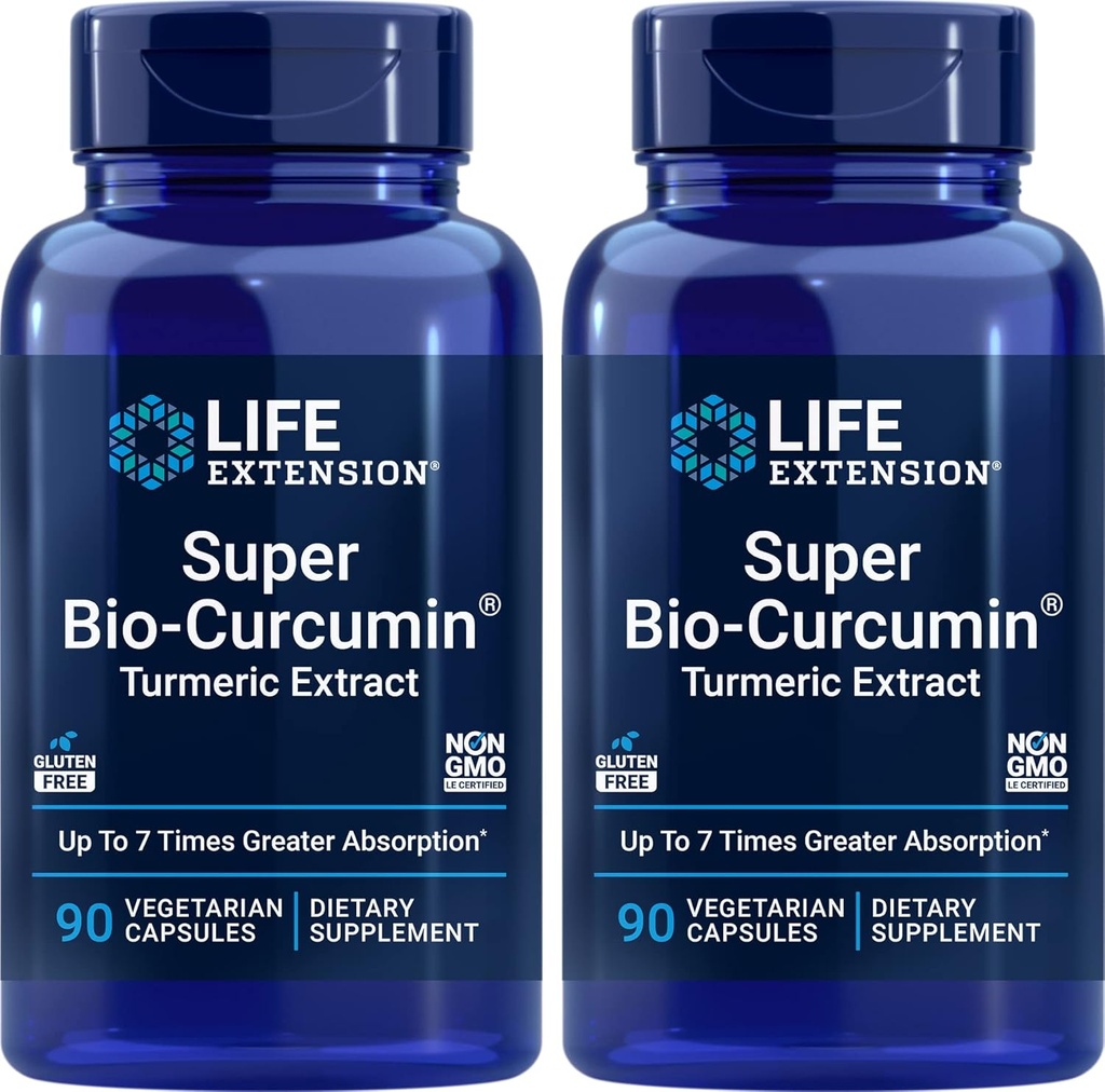 Life Extension Super Bio-Curcumin Turmeric Extract 400mg, 90 Veg Caps - Vegetarian Capsules - Non-GMO - Highly Absorbable 6