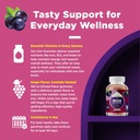 Natural Multivitamin Iron Gummies for Adults - Adult Gummy Vitamins with Iron and Energy Boost B Complex Vitamins - Gummy Supplement and Mental Clarity Focus Multivitamin 6