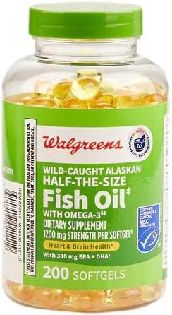 Finest Nutrition Half-the-Size Fish Oil 1200 mg, Softgels, 200 ea 3