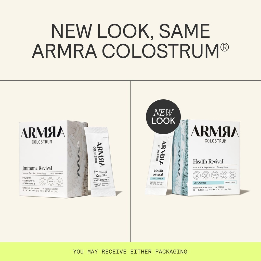 ARMRA Colostrum™ Powder | Unflavored | Gut Health & Bloating | Skin & Hair | Immunity | Keto, Gluten & Fat-Free | 60 Servings 3