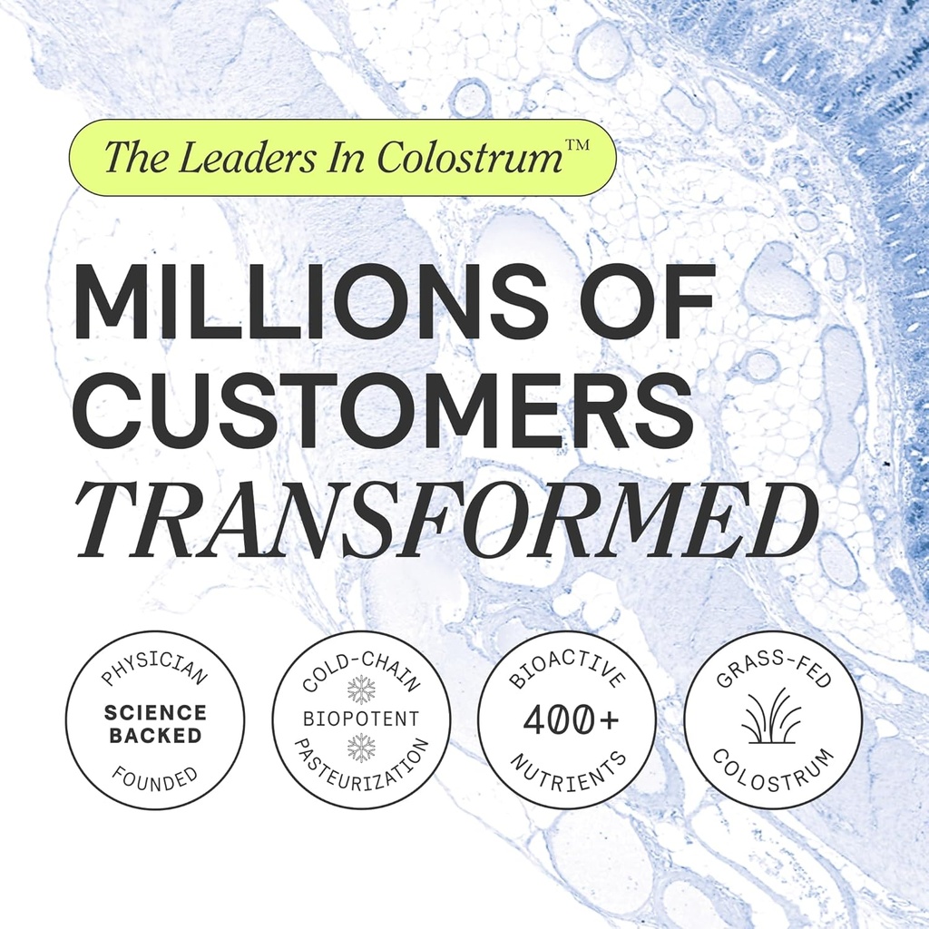 ARMRA Colostrum™ Powder | Unflavored | Gut Health & Bloating | Skin & Hair | Immunity | Keto, Gluten & Fat-Free | 60 Servings 4