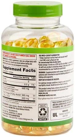 Finest Nutrition Half-the-Size Fish Oil 1200 mg, Softgels, 200 ea 5