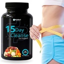 15 Day Cleanse - Gut and Colon Support - Advanced Gut Cleanse Detox for Women & Men with Senna, Cascara Sagrada & Psyllium Husk - Non-GMO - Made in USA - 30 Capsules 4