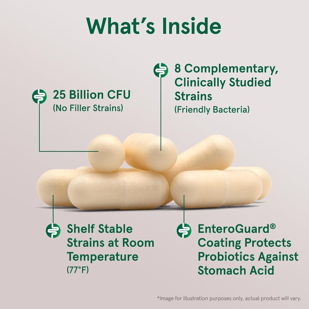 Jarrow Formulas Jarro-Dophilus EPS Gut Restore Probiotics 25 Billion CFU with 8 Clinically-Studied Strains, Dietary Supplement for Intestinal and Immune Support, 30 Veggie Capsules, 30 Day Supply 4