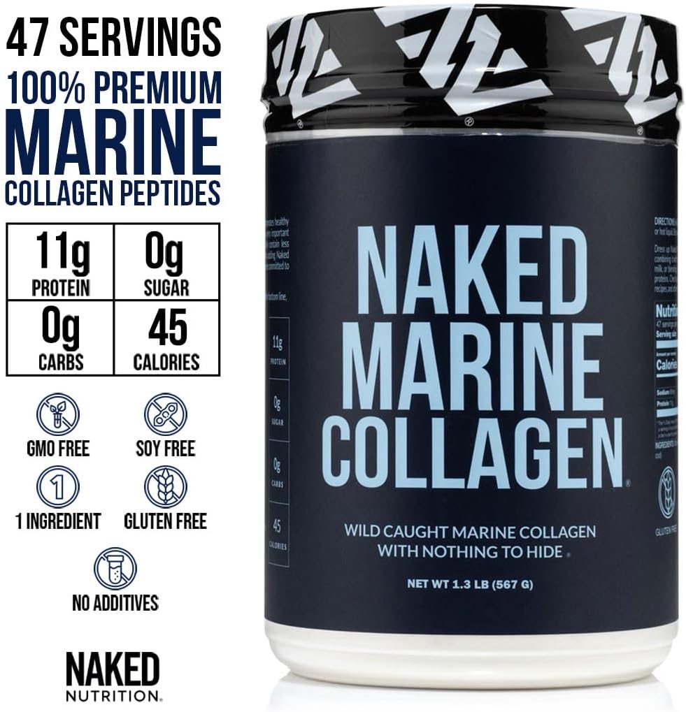 NAKED Marine Collagen Peptides Protein Powder - Unflavored - from Wild Caught Cod - Paleo Friendly, Non-GMO, Soy-Free, Gluten-Free - 47 Servings 3