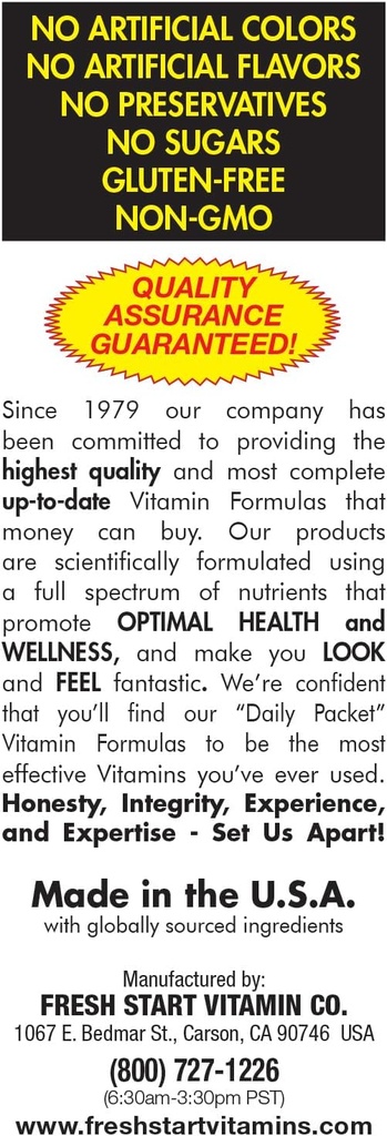 Daily Start Complete Daily Vitamin Pack | 10X Energy & Stamina Booster | Vitamin A, B, C, D, E, B12, Minerals, Ashwagandha, Panax Ginseng, Yerba Mate, Green Tea (30 Packets) 5