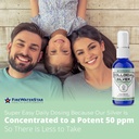 FWS Colloidal Silver Spray - 4 oz - Clear Silver - 50 ppm - 99.99% Pure Silver - Daily Immune Support 5