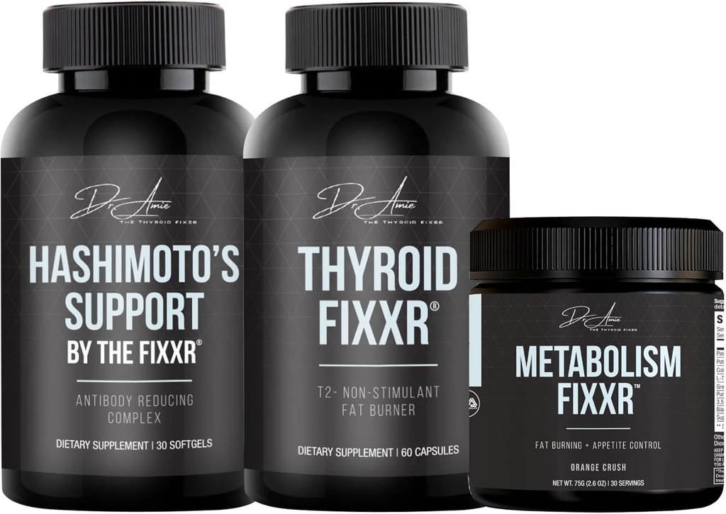 Dr. Amie Hashimoto's Support, 30 Softgels, Thyroid, 60 Capsules, and Metabolism (Orange Crush), 30 Servings 2