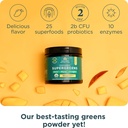 Ancient Nutrition SuperGreens Powder with Probiotics, Organic Mango Flavor Greens, Made from Real Fruits, Vegetables and Herbs, Digestive and Energy Support, 12 Servings, 3.3oz 5