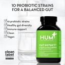 HUM Gut Instinct Daily Probiotics for Women and Men, Digestive Health, Lactobacillus, Bifidobacterium Strains for Immune Support, Probiotic Supplement for Healthy Gut Diversity, 90 Capsules 5