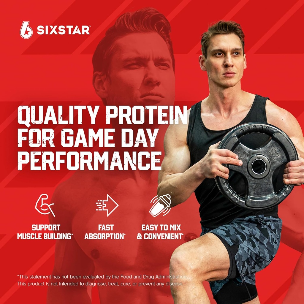 Six Star Whey Protein Powder Plus - Muscle Building & Recovery Formula with Whey Isolate Powder, BCAAs, 30g Protein, Immune Support - Post-Workout Supplement - Kellogg’s Frosted Flakes Flavor, 1.8 lbs 3