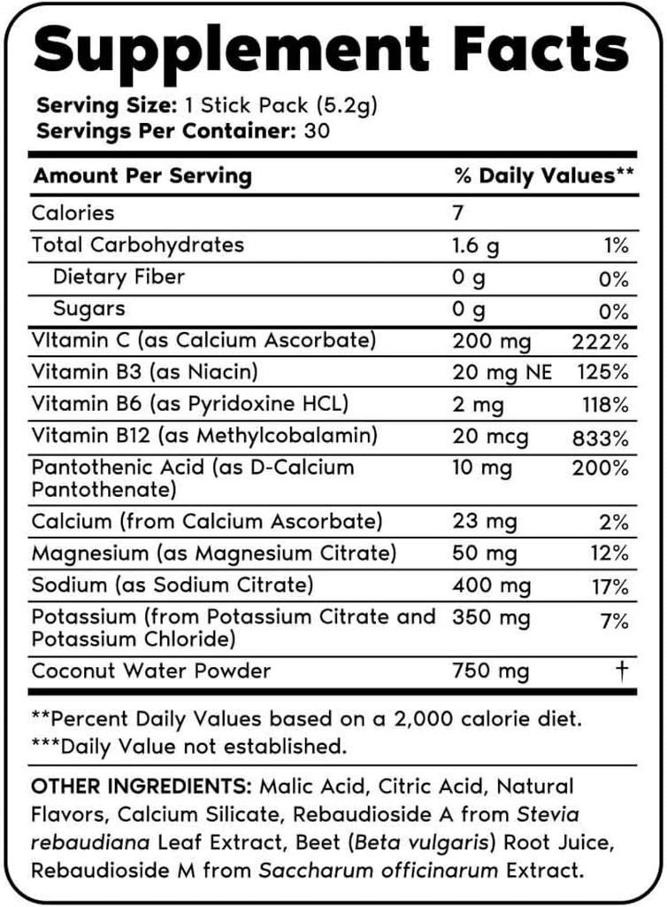 Primal Harvest Multivitamin & Hydration Powder Supplements for Men, Bundle 6