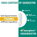 Quercetin Glucoside 1200mg Supplements - Isoquercetin with 6X Bioavailability,60 Veggie Capsules,Contain Black Pepper & Rutin for Max Absorption 3