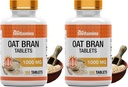 tnvitamins Oat Bran Tablets | 100 Tablets x 1,000 MG per Tablet | Oat Fiber Tablets | Soluble & Dietary Fiber Supplement | Supports Digestive Health * | High Potency Formula 6