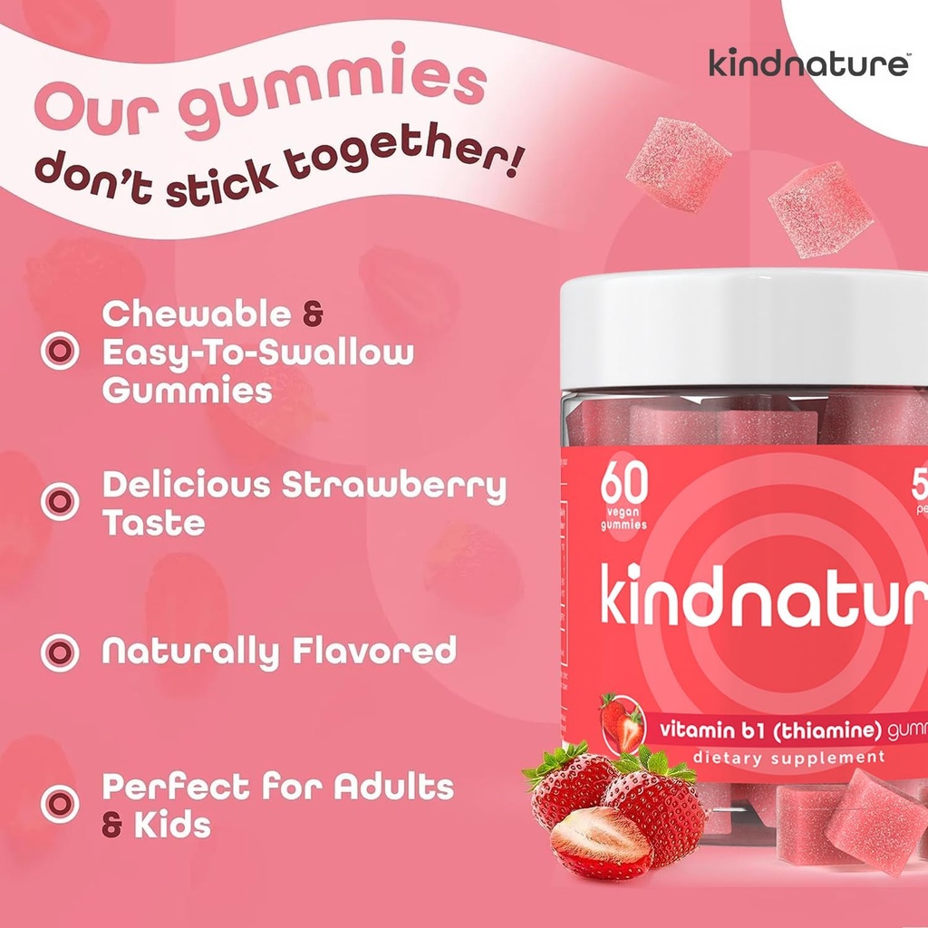 kindnature Myo-Inositol & Vitamin B1 Wellness Bundle - Hormonal Balance & Nervous System Support Gummies 6