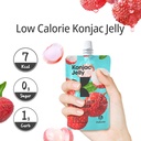 Hethstia Konjac Jelly, Lychee Konjac Jelly 10 Pouches with Collagen Peptides, Low Calorie Drinkable Litchi Jello, Vitamin C Light Snacks, Sugar Free, Keto, Gluten-Free, Healthy Food Gifts 5