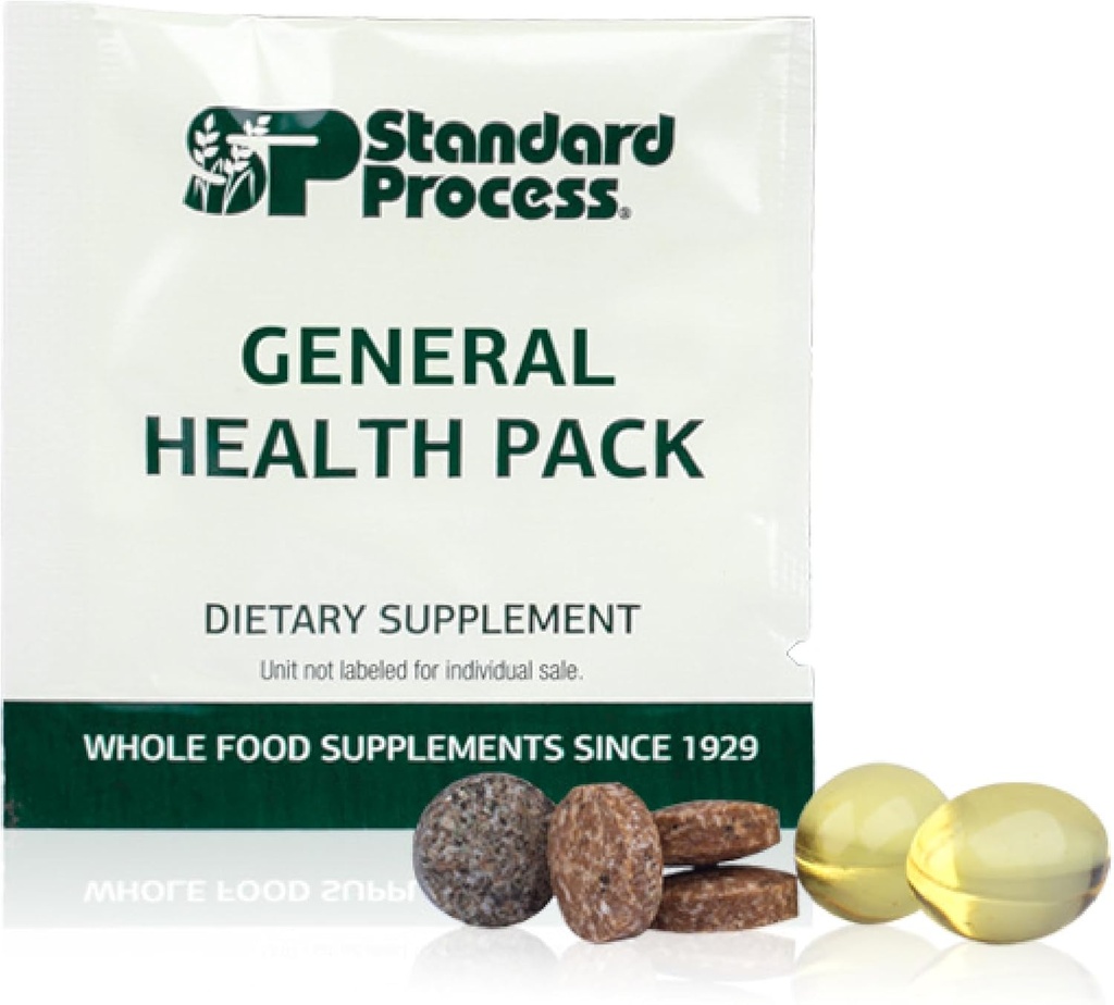 Standard Process General Health Pack - Daily Multivitamin & Mineral Supplement - Supports Foundational Health & Immune Function - 60 Packs 2