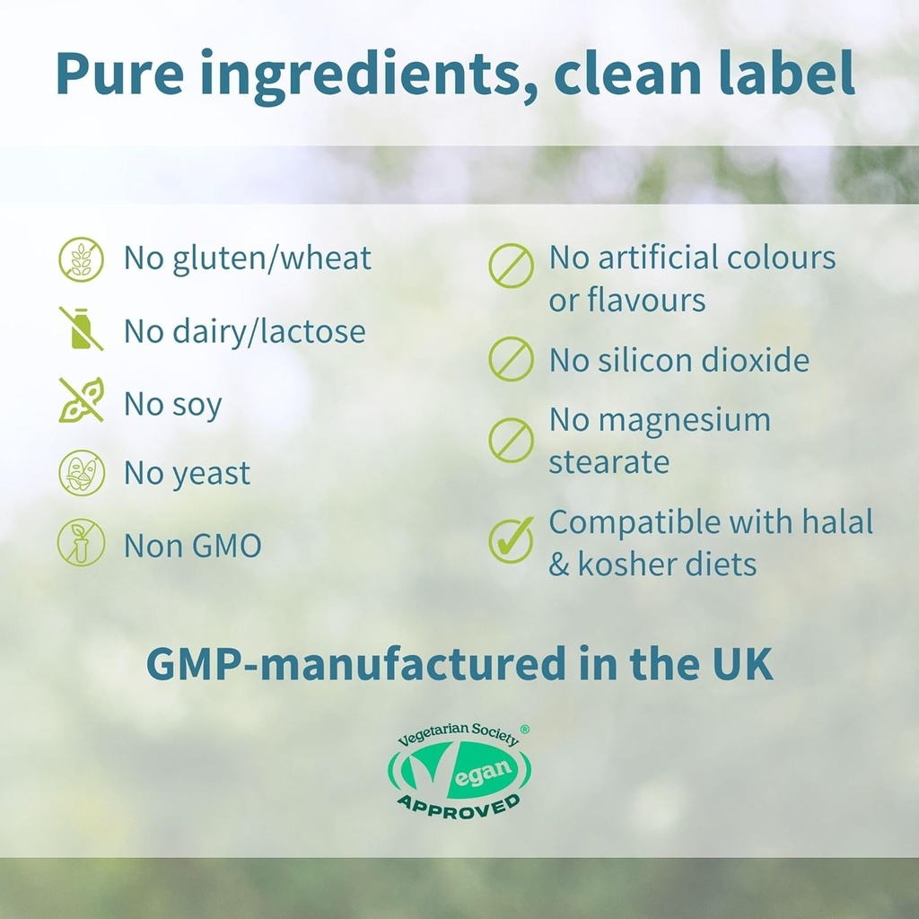 Igennus High Potency Methylated Multivitamin for Women, Pure & Clean Ingredients, MTHFR Supplement with Active B-Vitamins, Vitamin K2 MK7, Gentle Iron, Sustained Released, Non-GMO & Halal, 180 Tablets 6