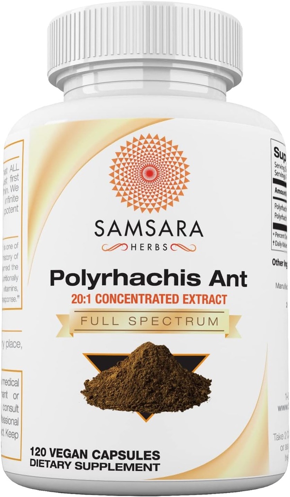 Samsara Herbs Polyrhachis Black Ant Extract Powder - 20:1 Concentrated Extract (8oz/227g) 4