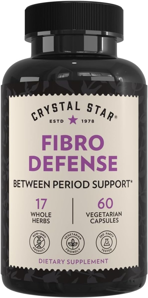 Crystal Star Fibro Defense, 60 Capsules, Black Cohosh, Breast & Uterine Health Between Periods, Non-GMO 2