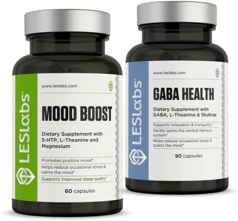 LES Labs Serenity Now Duo - Mood Boost & GABA Health Bundle Supports a Positive Mood and Better Rest 2