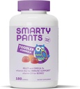 SmartyPants Toddler Multivitamin Gummies: Omega 3 Fish Oil (EPA/DHA), Vitamin D3, C, Vitamin B12, B6, A, K & Zinc, Biotin, Beta Carotene, Gluten Free, Three Fruit Flavors, 180 Count (60 Day Supply) 2