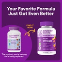 SmartyPants Toddler Multivitamin Gummies: Omega 3 Fish Oil (EPA/DHA), Vitamin D3, C, Vitamin B12, B6, A, K & Zinc, Biotin, Beta Carotene, Gluten Free, Three Fruit Flavors, 180 Count (60 Day Supply) 3