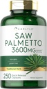 Carlyle Saw Palmetto for Men and Women | 3600 mg | 250 Capsules | Herb Extract Supplement | Serenoa Repens | Non-GMO and Gluten Free 2