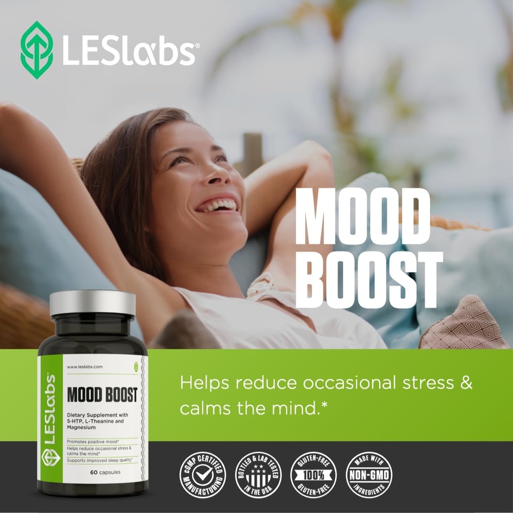 LES Labs Serenity Now Duo - Mood Boost & GABA Health Bundle Supports a Positive Mood and Better Rest 5