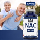 Summit Supplements - NAC Supplement 600mg, Nac n-Acetyl cysteine, Supports Antioxidant Glutathione Levels, Immune System Support, Liver Support - Product of Canada - 150 Capsules 3