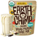 EarthChimp Organic Vegan Protein Powder - with Probiotics - Non GMO, Dairy Free, Non Whey, Plant Based Protein Powder for Women and Men, Gluten Free - 52 Servings 64 Oz (Vanilla) 2