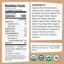 EarthChimp Organic Vegan Protein Powder - with Probiotics - Non GMO, Dairy Free, Non Whey, Plant Based Protein Powder for Women and Men, Gluten Free - 52 Servings 64 Oz (Vanilla) 3