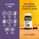 NatureWise Melatonin Gummies 5mg - Non-Habit Forming Sleep Support Supplement with Ashwagandha, Valerian Root - BlackBerry-Lemon Flavor - Vegan, Gluten Free, Non-GMO - 90 Count[45-Day Supply] 6