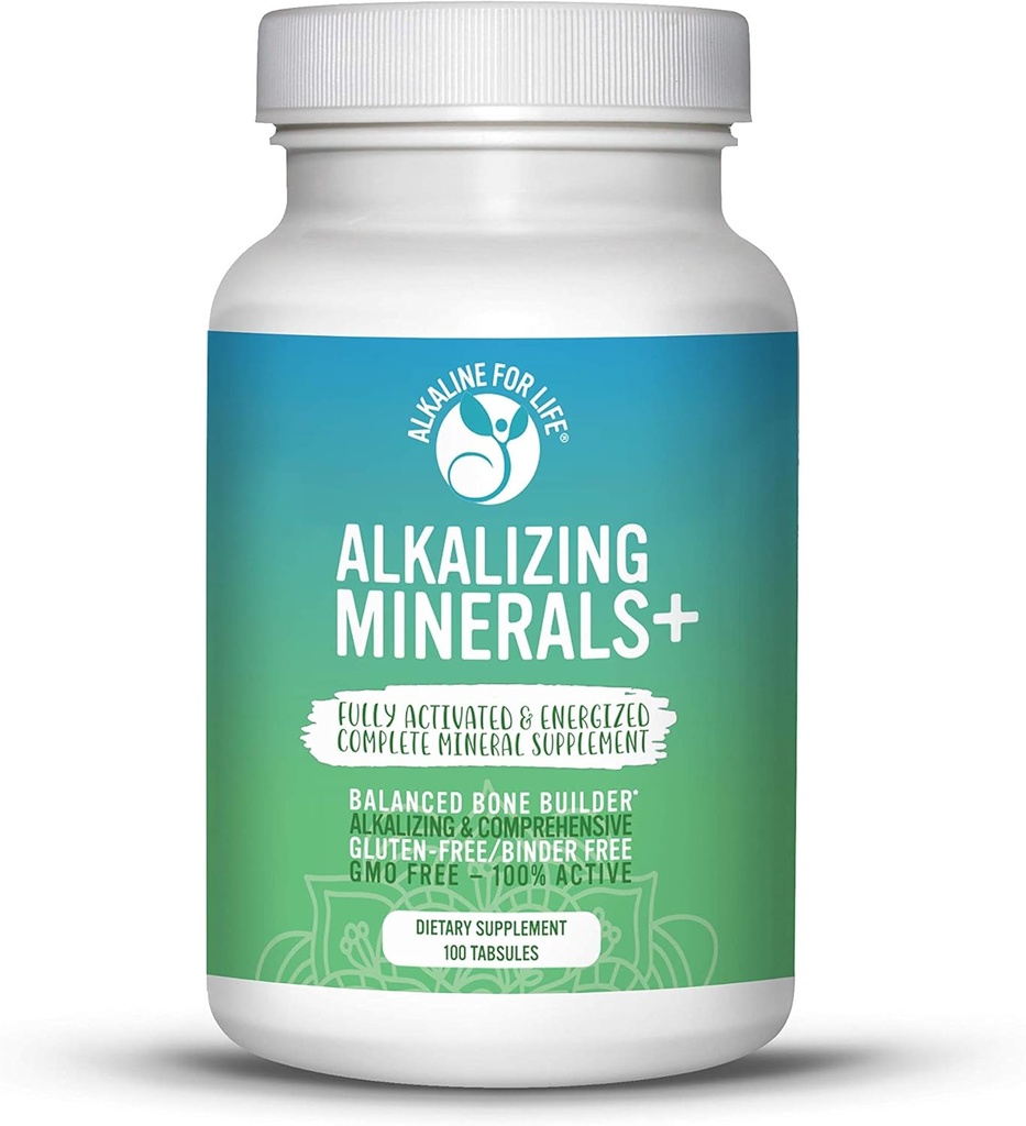 Alkalizing Minerals + 100 Count - Alkaline Trace Minerals Plus Calcium, Magnesium, Potassium Mineral Supplements Alkalizing Supplements and Multimineral with Daily Minerals for pH Balance 2