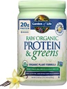 Garden of Life Raw Organic Protein & Greens Vanilla - Vegan Protein Powder for Women and Men, Plant and Pea Proteins, Greens & Probiotics, Gluten Free Low Carb Shake Made Without Dairy 20 Servings 2