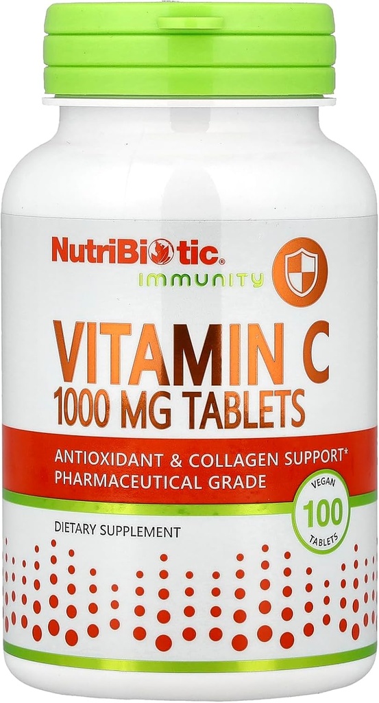 NutriBiotic - Vitamin C 1000 Mg Capsules, 500 Count | Essential Immune, Antioxidant & Collagen Support Supplement | Pharmaceutical Grade L-Ascorbic Acid, 1000 Mg Per Serving | Gluten & GMO Free 6