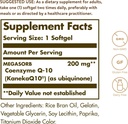 Solgar Megasorb CoQ-10 200 mg, 60 Softgels - Supports Heart & Brain Function - Coenzyme Q10 Supplement - Enhanced Absorption - Gluten Free, Dairy Free - 60 Servings 3