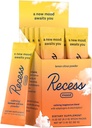 Recess Mood Powder, Calming Magnesium L-Threonate Blend with Passion Flower, L-Theanine, Electrolytes, Magnesium Calm Support Powder Supplement - Lemon Citrus Pack of 10 2