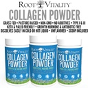 Root Vitality Collagen Peptides Powder - Grass-Fed, Pasture-Raised Hydrolyzed Protein Supplement for Skin, Hair, & Nails - Non-GMO, Zero Sugar Daily Supplement for Men & Women (30 Servings) 4