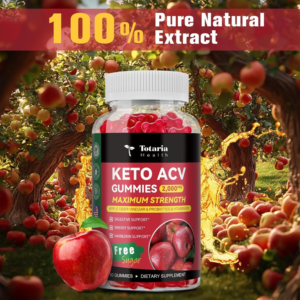 Totaria Keto ACV Gummies + Lymphatic Drainage Drops 4