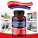 Apple Cider Vinegar Berberine Ceylon Cinnamon Turmeric All-in-1 Supplement for Optimal Digestion, Immunity & Weight Managament *USA Made & Tested* (150 Count (Pack of 1)) 5