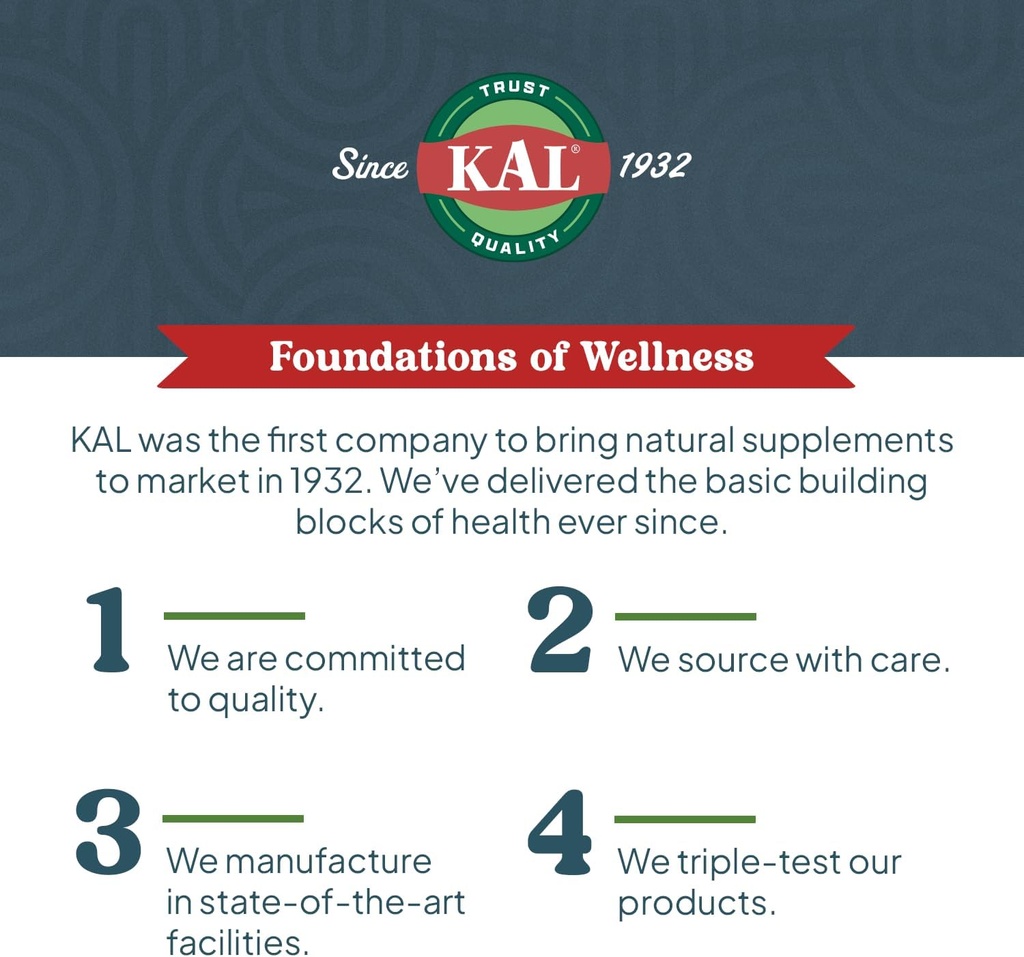 KAL Amino Acid Complex Tablets, 1000 mg, 100 Count 4