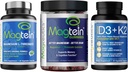 Magtein Magnesium L-Threonate 60 Capsules, Magceutics Adult Gummies 150 Count, Vitamin D3 K2 30 Capsules - Bundle 2