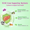 Liver Cleanse Detox Repair Gummies, Milk Thistle Gummies with Artichoke, Dandelion for Liver Support, Vegan & Non-GMO, Gelatin-Free, Apple Flavor 120ct 4