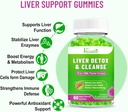 Liver Cleanse Detox Repair Gummies, Milk Thistle Gummies with Artichoke, Dandelion for Liver Support, Vegan & Non-GMO, Gelatin-Free, Apple Flavor 120ct 5