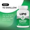 Lipo-Flavonoid Balance Support – Inner Ear Health – Helps Reduce Dizziness, Vertigo-Like Symptoms, Spinning & Swaying – with Ginkgo Biloba, Vitamin D & B Complex, (3 Pack, 30 Caplets) 4