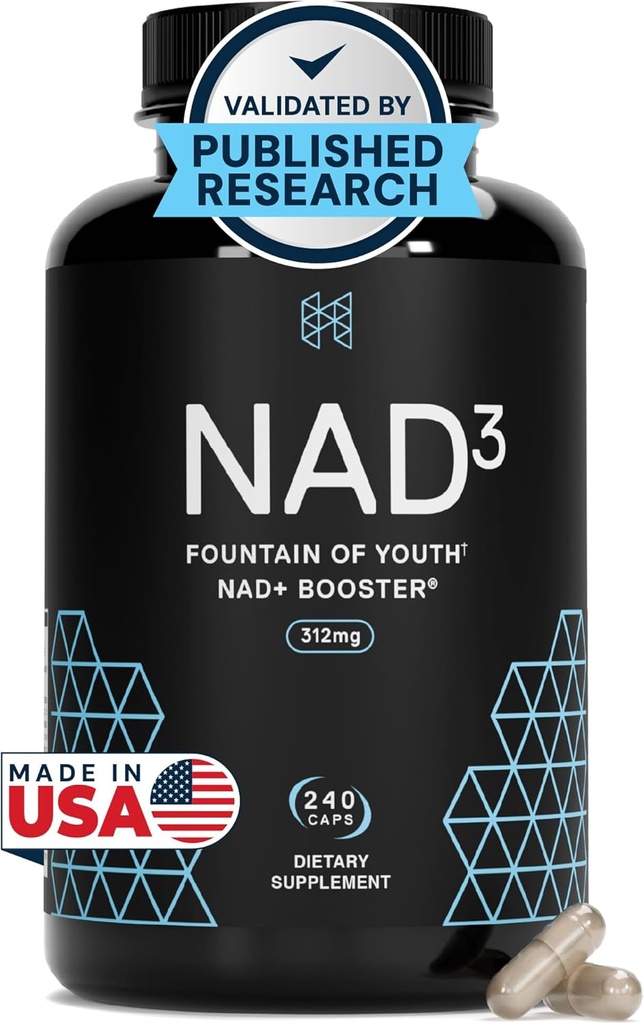 HPN NAD3 Clinical NAD+ Booster, Cellular Health & Natural Energy - NAD Supplement for Healthy Aging, Metabolic Support, NRF2 & Longevity, Nicotinamide Riboside & NMN Alternative, 240ct, 120-Day Supply 2